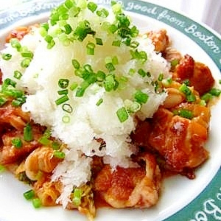 鶏キムチ~おろしポン酢のせ~